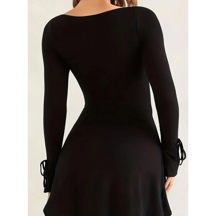 Siyah Şık Fantezi Elbisesi, Kadın Gecelik 5106