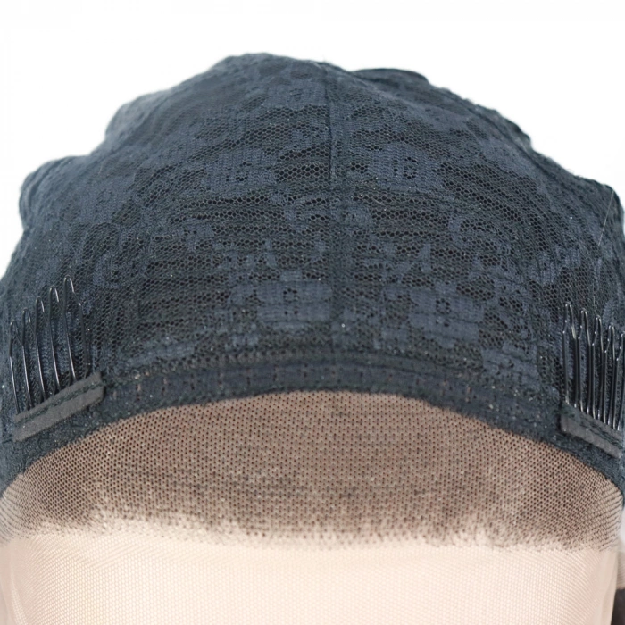 Siyah Yoğun Dalga Afro Dalga Tül Peruk