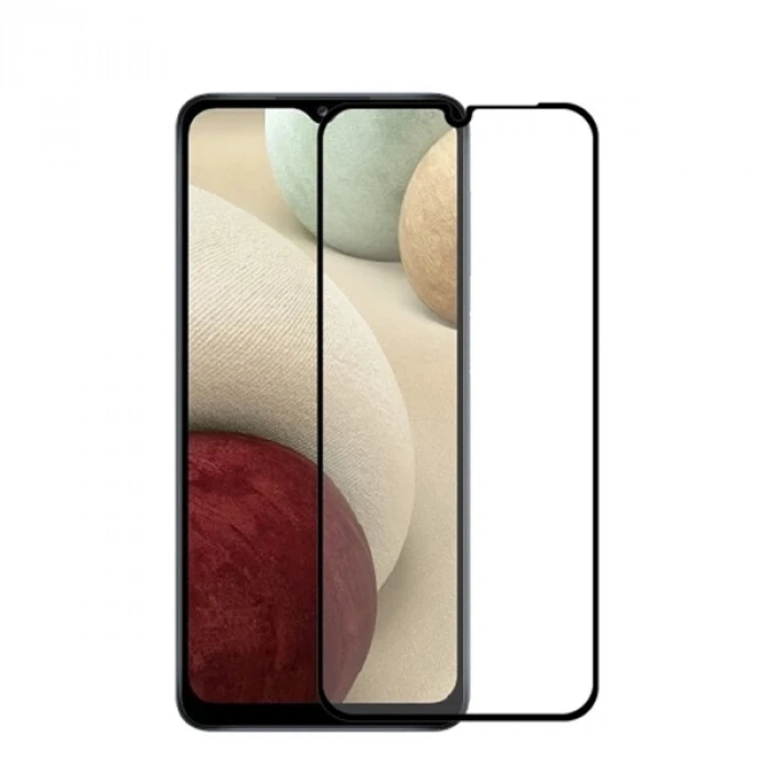 Sm Galaxy A12 Full Glue Full Kaplama Tempered Cam Ekran Koruyucu