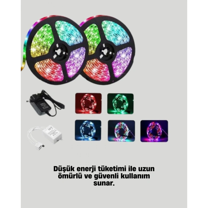 Smart Şerit Led Kumandalı Usb Enerjili Suya Dayanıklı Dekoratif Aydınlatma