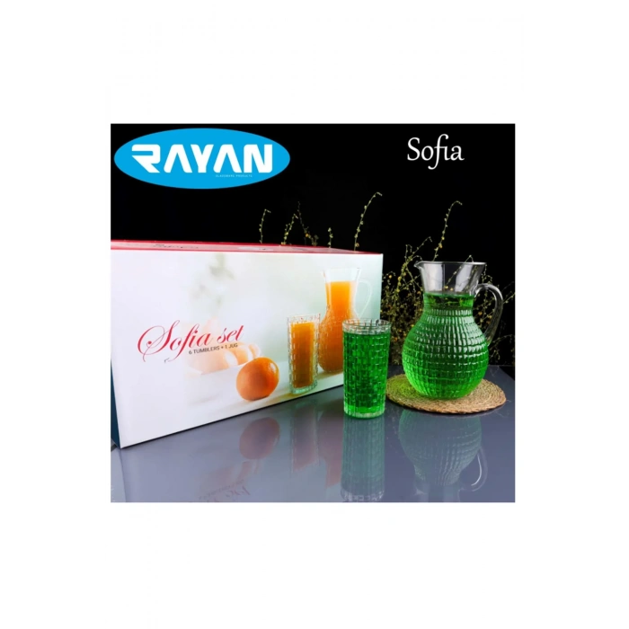 Sofia 7 Parça Sürahi Meşrubat Seti -82656