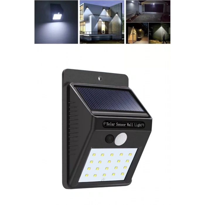 Solar Dekoratif Lambası Sensörlü Led Işık Bahçe Aydınlatma Yeni Nesil