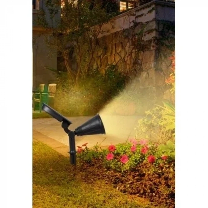 Solar LED Bahçe Lambası 7 Ledli RGB Işık – Güneş Enerjili Kazıklı & Duvar Montajlı Çim Lambası