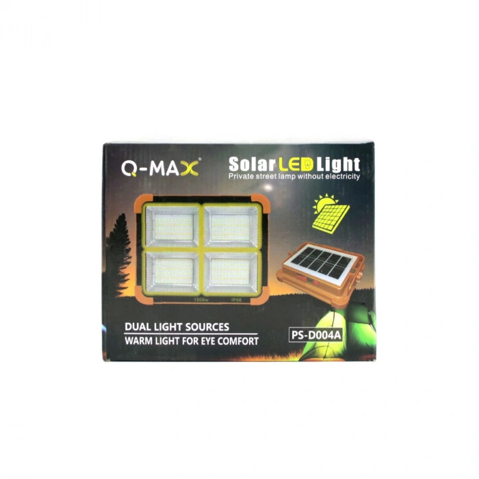 SOLAR LED LİGHT ÇAKARLI SOLAR PROJEKTÖR - POWERBANK KAMP - DIŞ MEKAN GÜNEŞ ENERJİLİ 12000mAh- 84X4=336LED (4887)