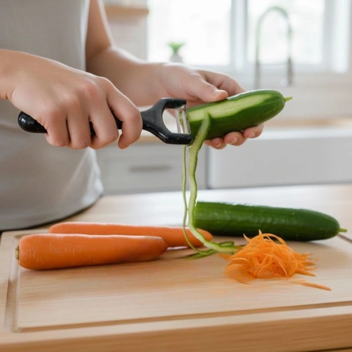 Solingen Çelik Küçük Boy Meyve Sebze Soyacak – Keskin Paslanmaz Soyucu Aparat (4887)