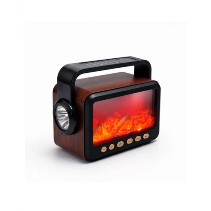 Şömine Efektli Bluetooth Hoparlör Fm Radyo Usb Tf Kart Müzik Çalar