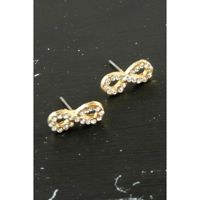 Sonsuzluk Taşlı Minik Küpe