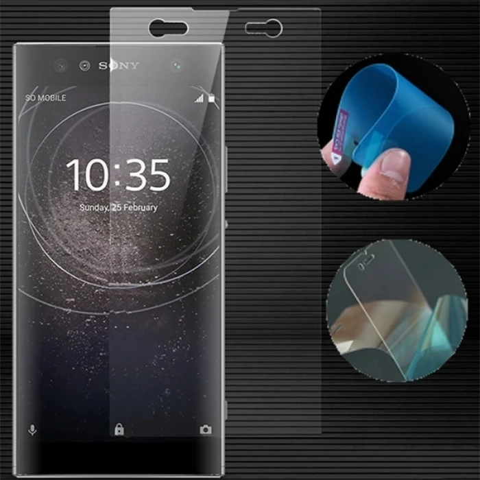 Sony Xperia Xa2 Ultra Esnek Darbe Emici Nano Glass Ekran Koruyucu