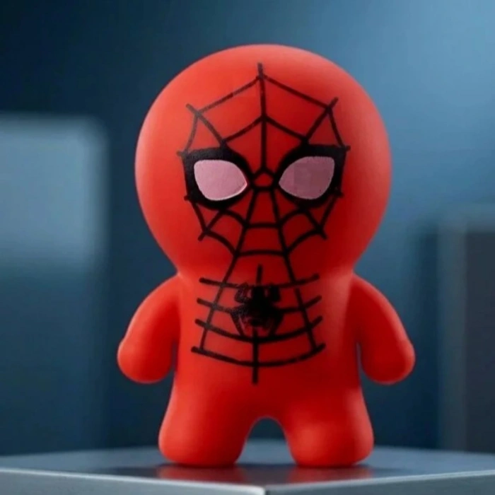 Spider-Man Tasarımlı Squishy - 12li Paket - Yumuşak Oyuncak