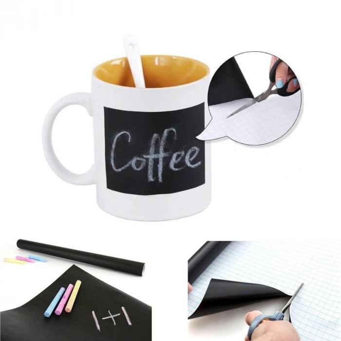 Sticker Rulo Yapışkanlı Çocuk Yazı Yazma Tahtası Yazı Yazma Sticker (4887)