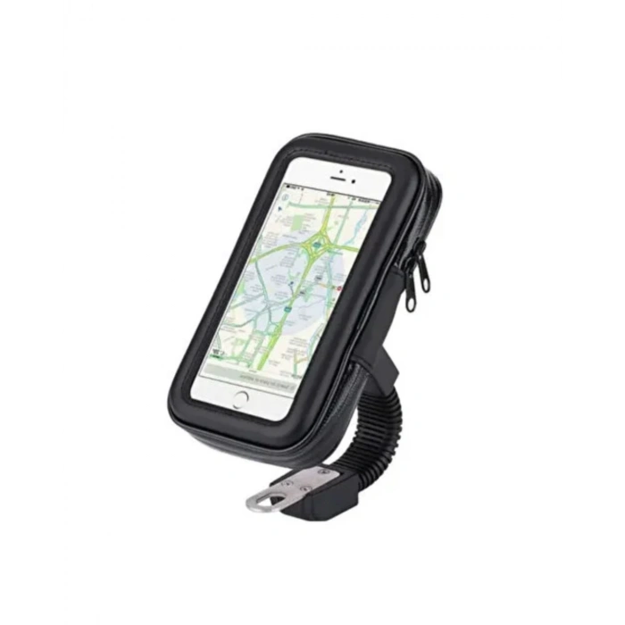 Su Geçirmez Motosiklet Bisiklet Telefon Tutucu 360 Derece Döner Gidon Telefon Standı