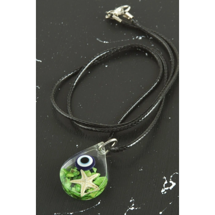 Sultan Çiçeği Damla Epoksi Kolye