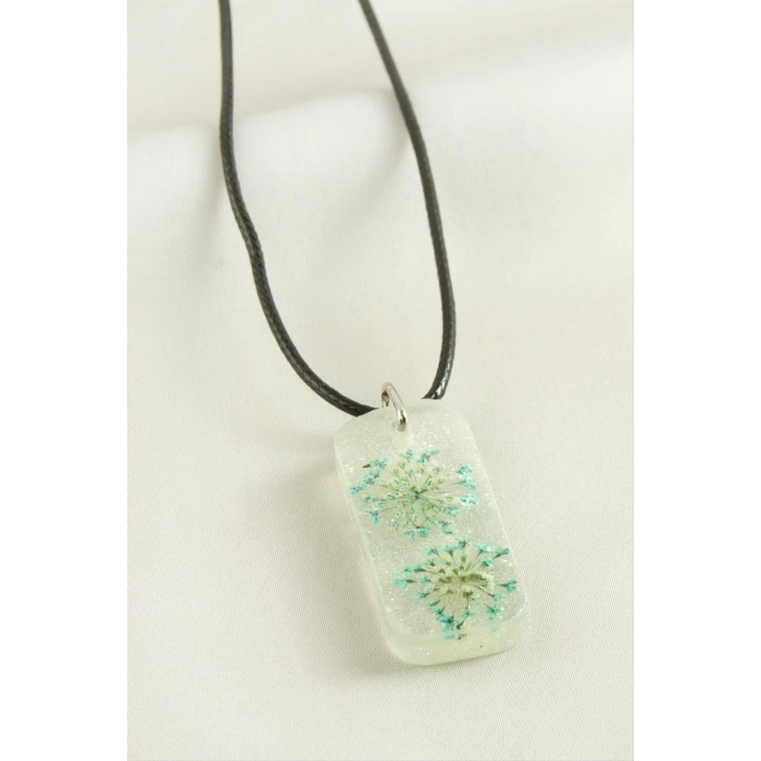 Sultanotu Dikdörtgen Epoksi Kolye