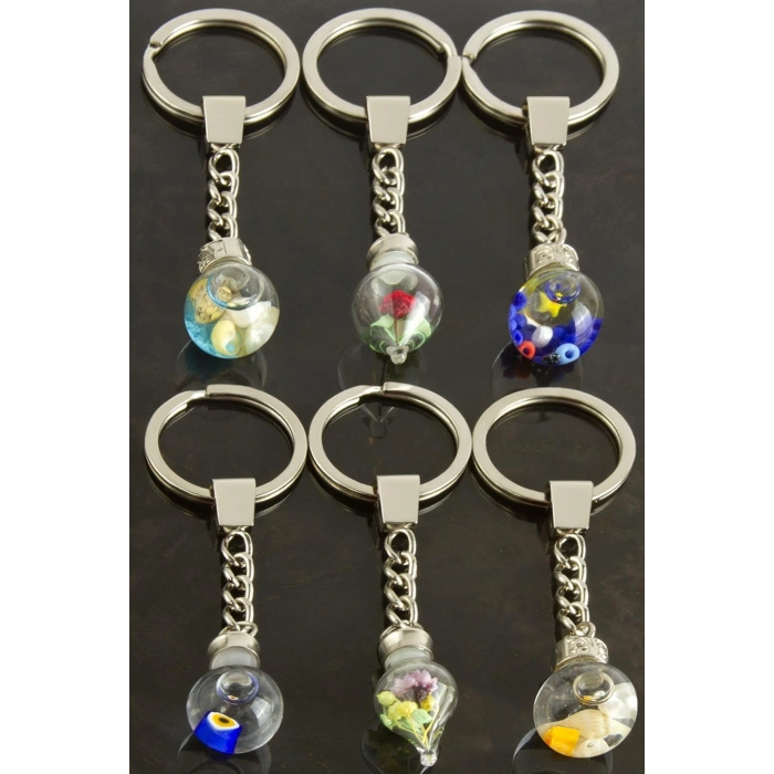 Sulu Karışık Fanus Anahtarlık