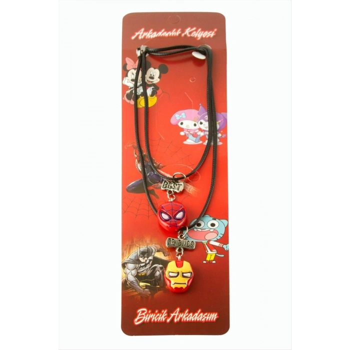 Süper Kahramanlar Arkadaşlık Kolyeleri (Çift Kolye)