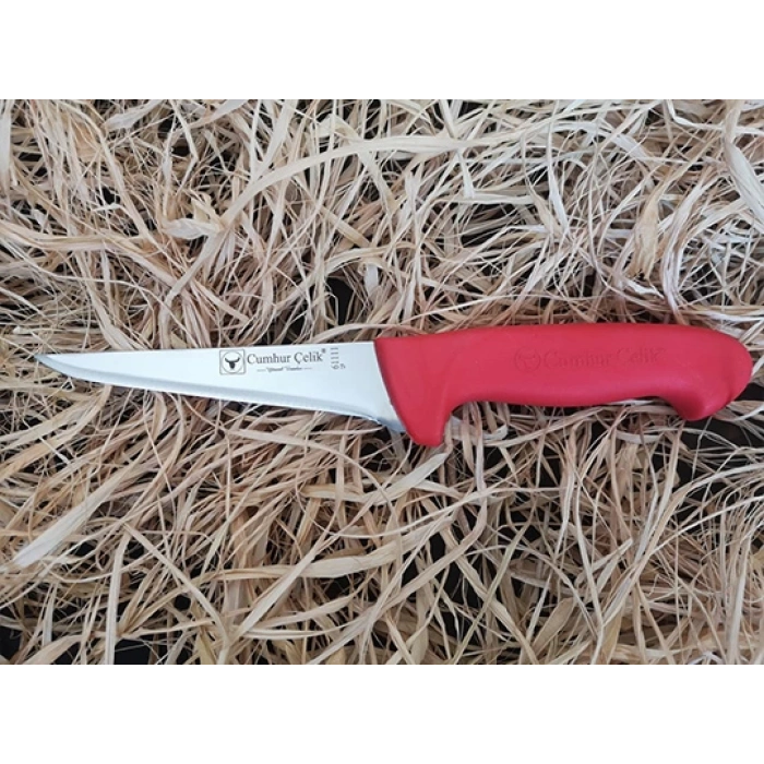 Sürmene Cumhur Çelik 61111 Kasap Sıyırma Bıçağı, 12,5 cm, Kaymaz Sap