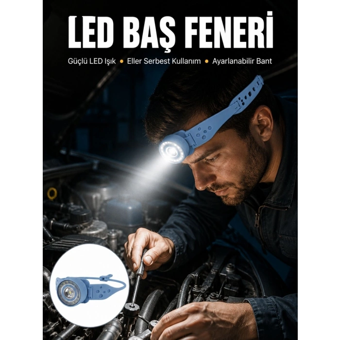 Suya Dayanıklı Led Kafa Lambası Outdoor Kullanım Yeni Nesil