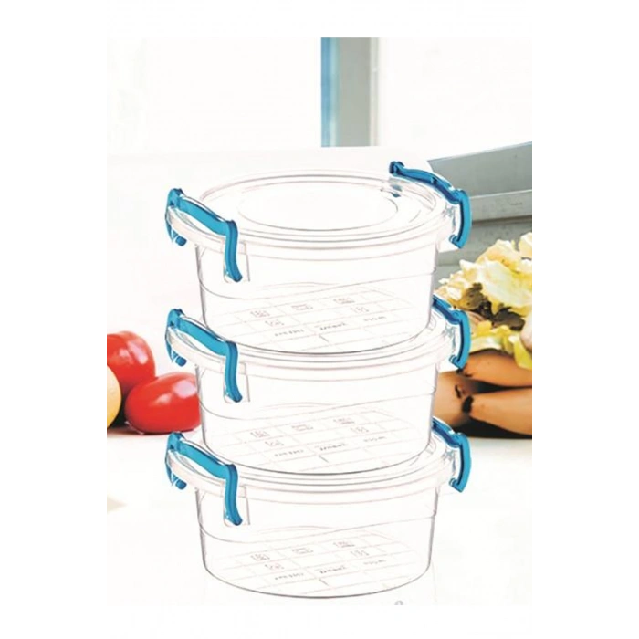 Sweet Yuvarlak Saklama Kabı 3lü -ÇNK2320