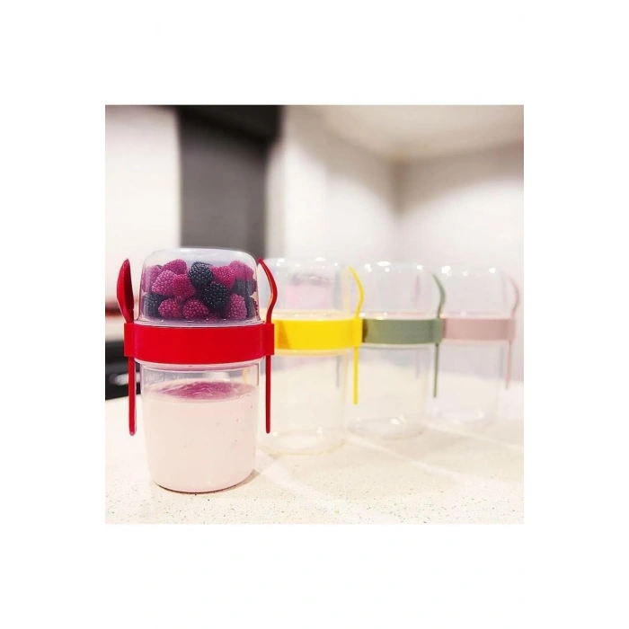 Taken Go Müsli Kabı 650ml Kırmızı -AP9451