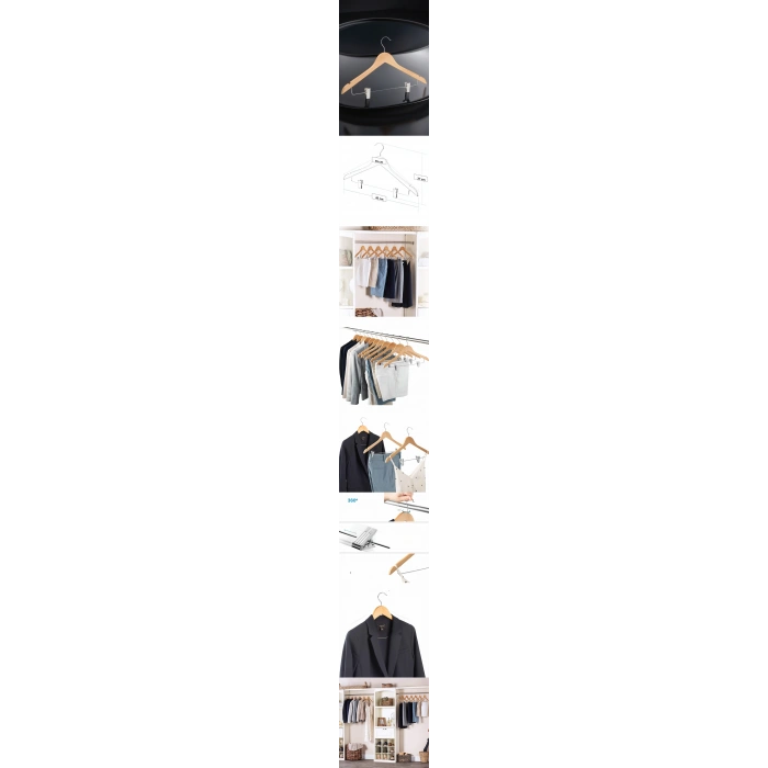 Takım Askısı Ceket Etek Pantolon Kıskaçlı 8 Adet Vincentis Devoto Design