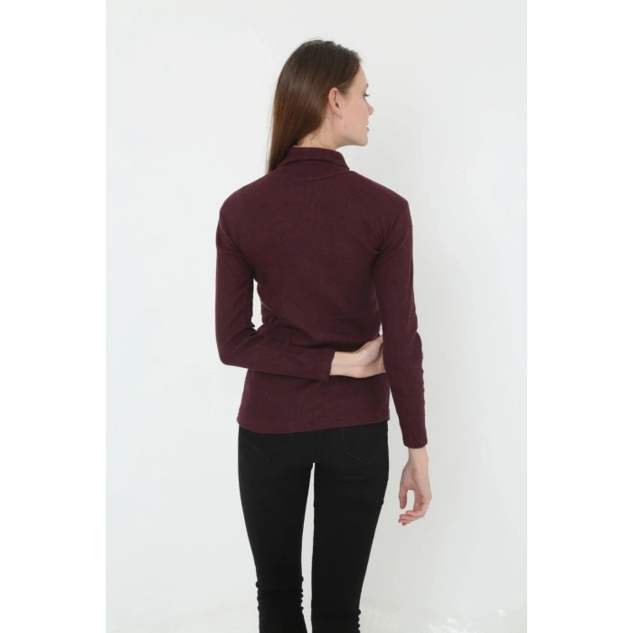 Tam Boğazlı Fitilli Likrali Koşkorse Badi - Bordo
