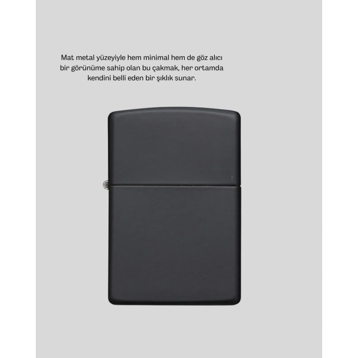 Tasarım Metal Çakmak Minimal Mat Yüzeyli Ve Şık Görünümlü