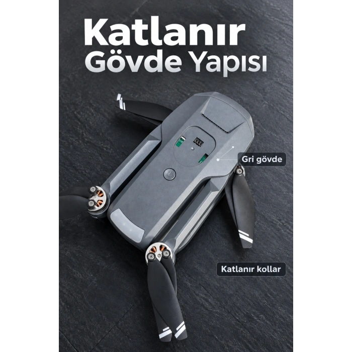 Taşıma Çantalı GPS Drone ve Ekranlı Kumanda