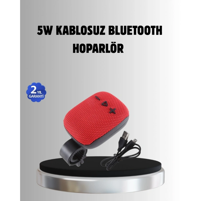 Taşınabilir Bluetooth Hoparlör – 5w Güçlü Ses, Tws Ve Fm Radyo Özellikli