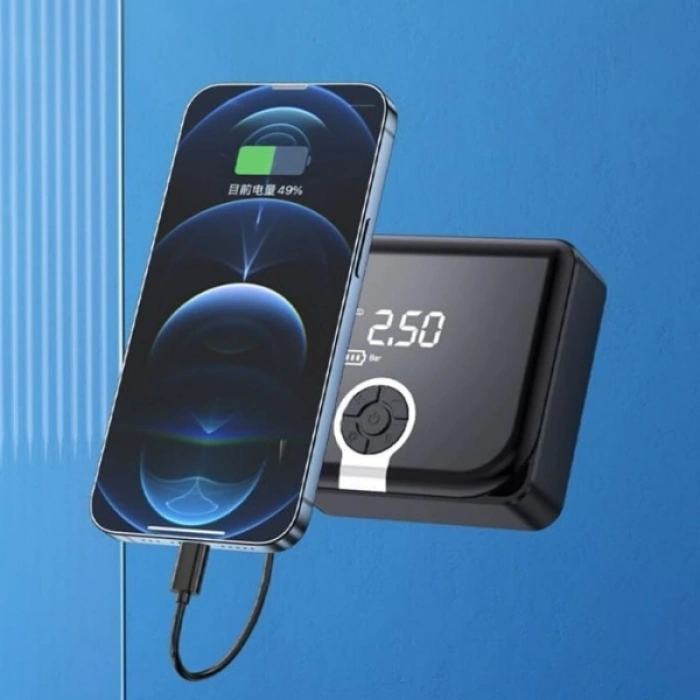 Taşınabilir Şarjlı Powerbank Hava Kompresörü