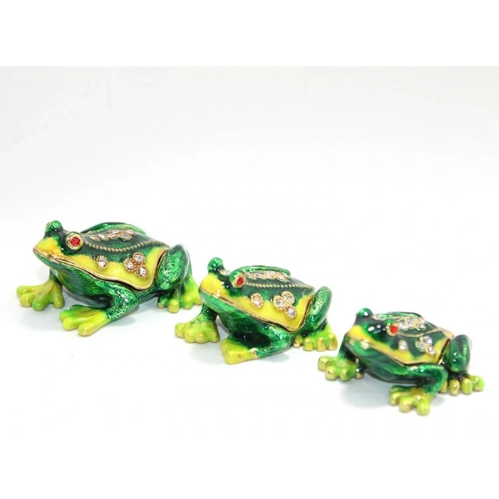 Taşlı 3lü Kurbağa Seti