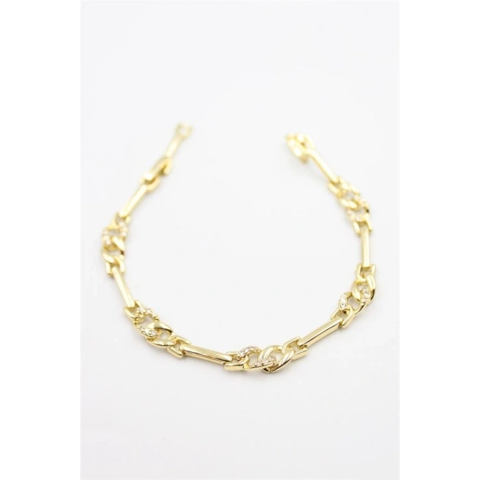 Taşlı Bileklik - Altın