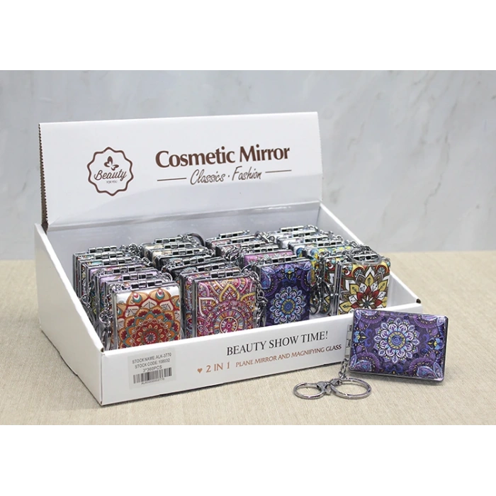 Taşlı El Aynası Anahtarlık Model 5