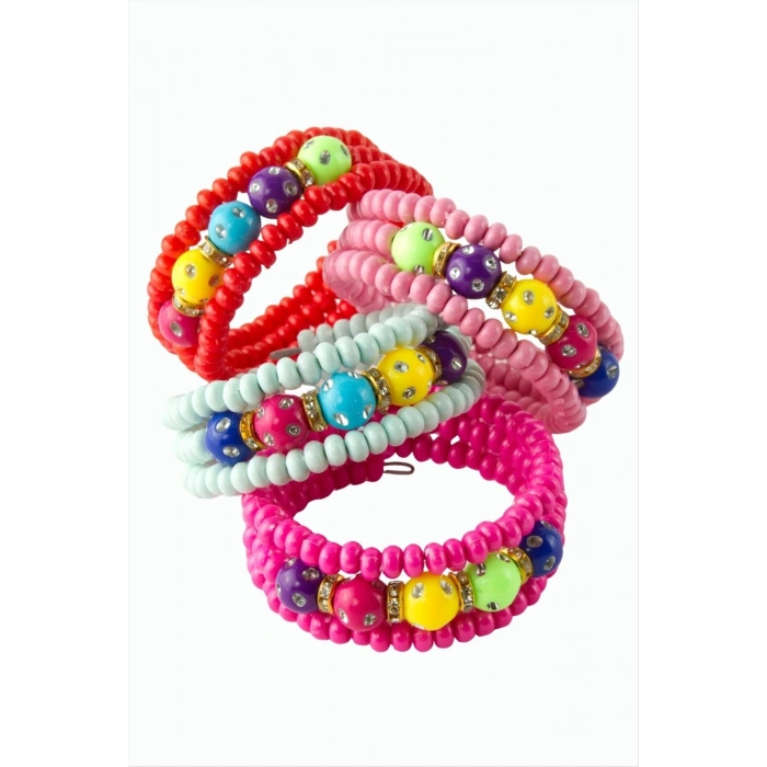 Taşlı Helezon Boncuk Çocuk Bileklik