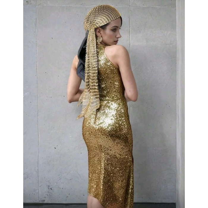 Taşlı Kafa Aksesuarı Kristal Bandana