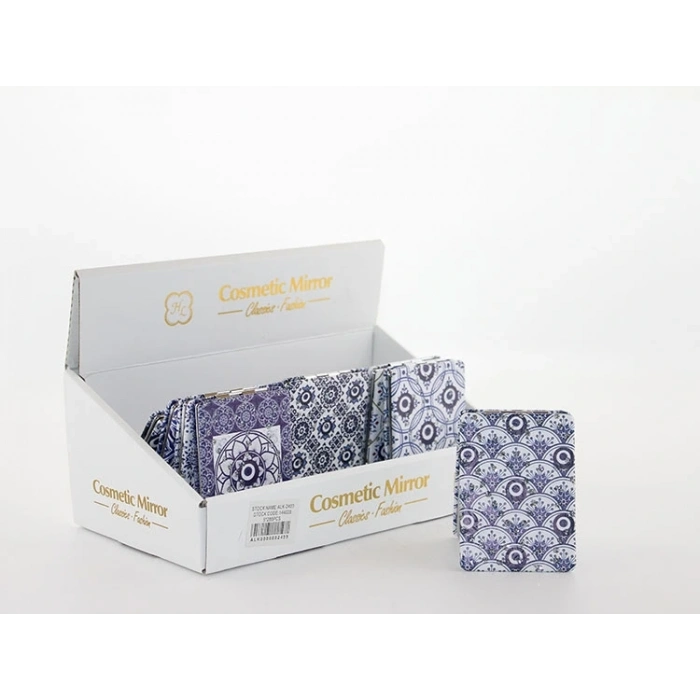 Taşlı Nazar Boncuklu Dikdörtgen El Aynası İnce