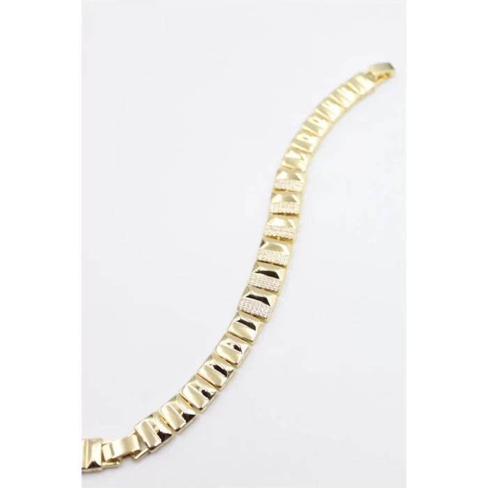 Taşlı Xuping Bileklik - Altın