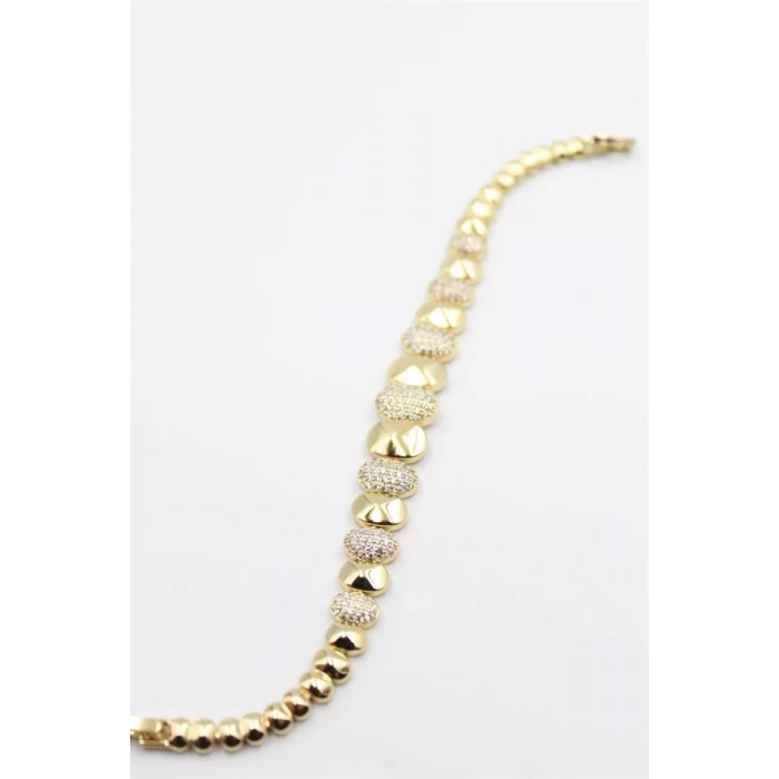 Taşlı Xuping Bileklik - Altın