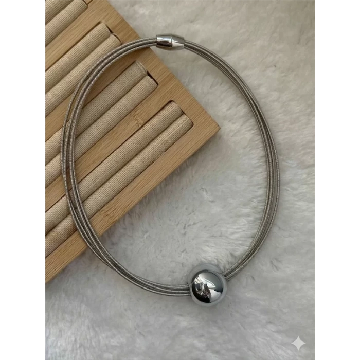 Tasma Kolye - Gümüş