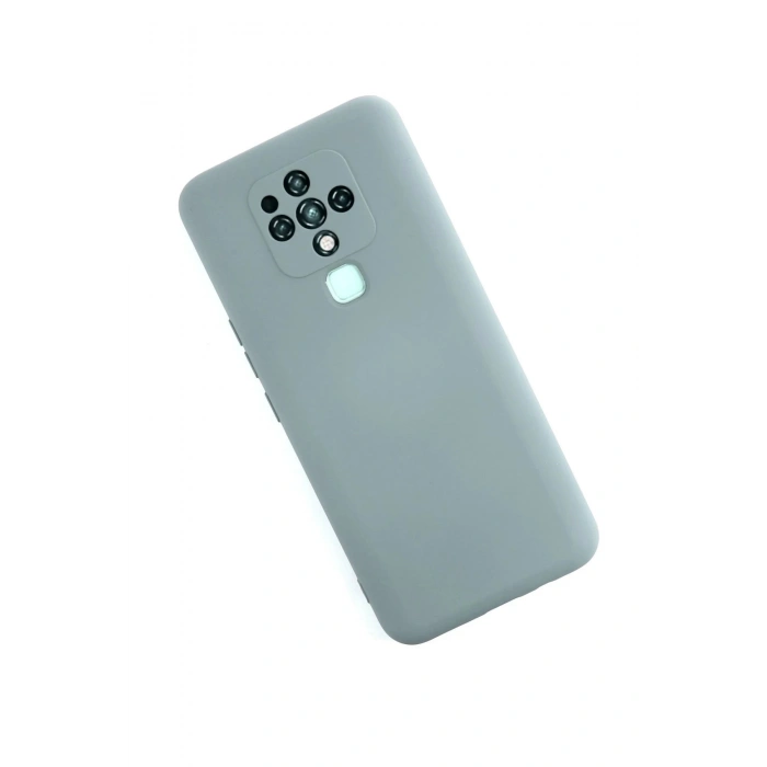 Tecno Camon 16 Kılıf Nano içi Kadife Silikon - Buz Mavisi