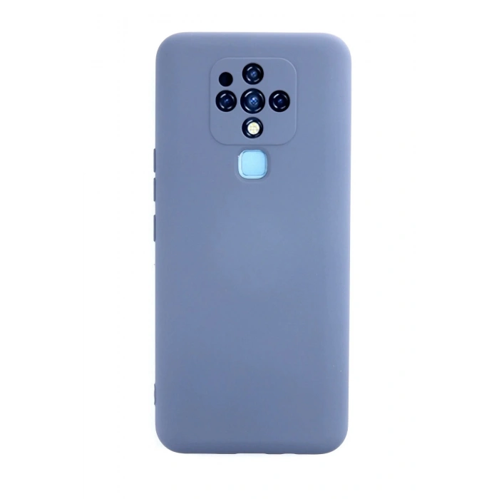 Tecno Camon 16 Kılıf Nano içi Kadife Silikon - Gri