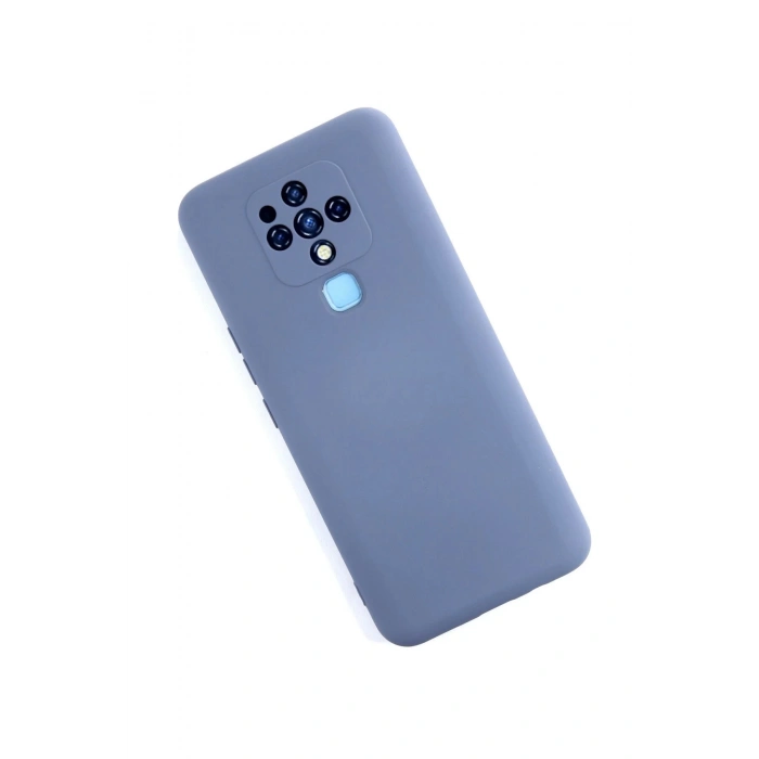 Tecno Camon 16 Kılıf Nano içi Kadife Silikon - Gri