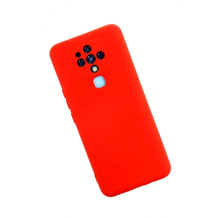 Tecno Camon 16 Kılıf Nano içi Kadife Silikon - Kırmızı