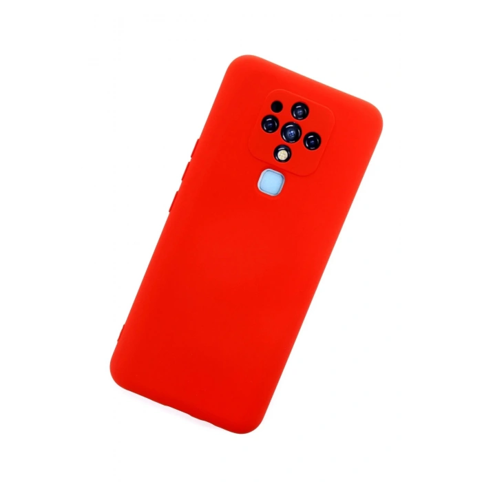 Tecno Camon 16 Kılıf Nano içi Kadife Silikon - Kırmızı