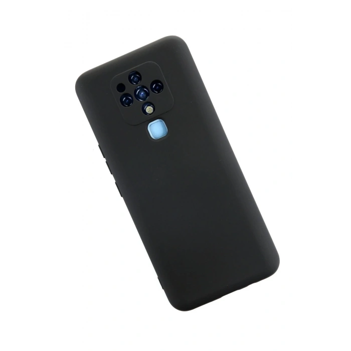 Tecno Camon 16 Kılıf Nano içi Kadife Silikon - Siyah