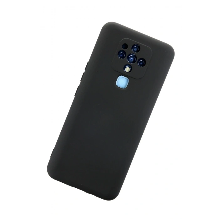 Tecno Camon 16 Kılıf Nano içi Kadife Silikon - Siyah