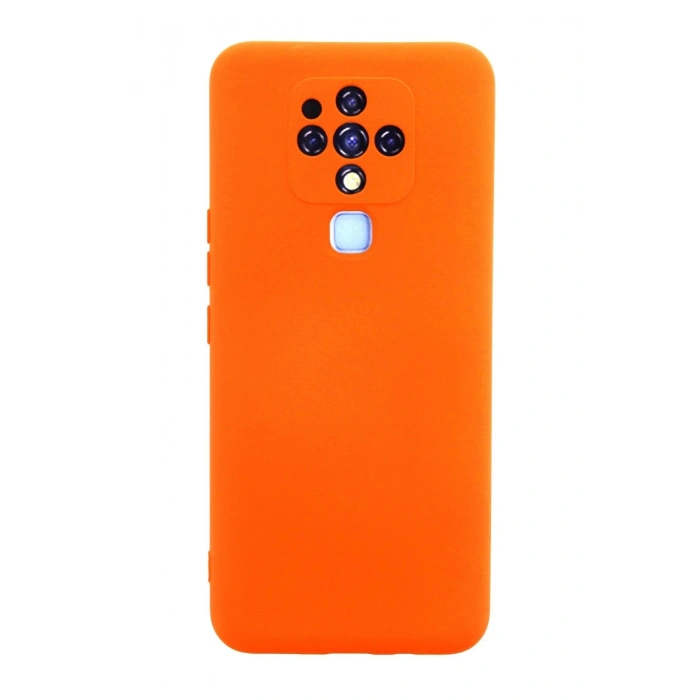 Tecno Camon 16 Kılıf Nano içi Kadife Silikon - Turuncu