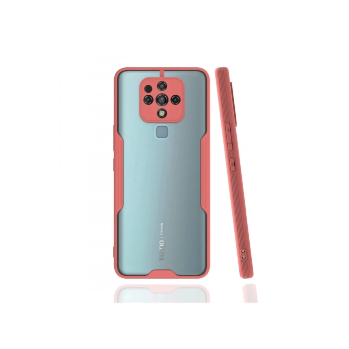 Tecno Camon 16 Kılıf Platin Silikon - Pembe