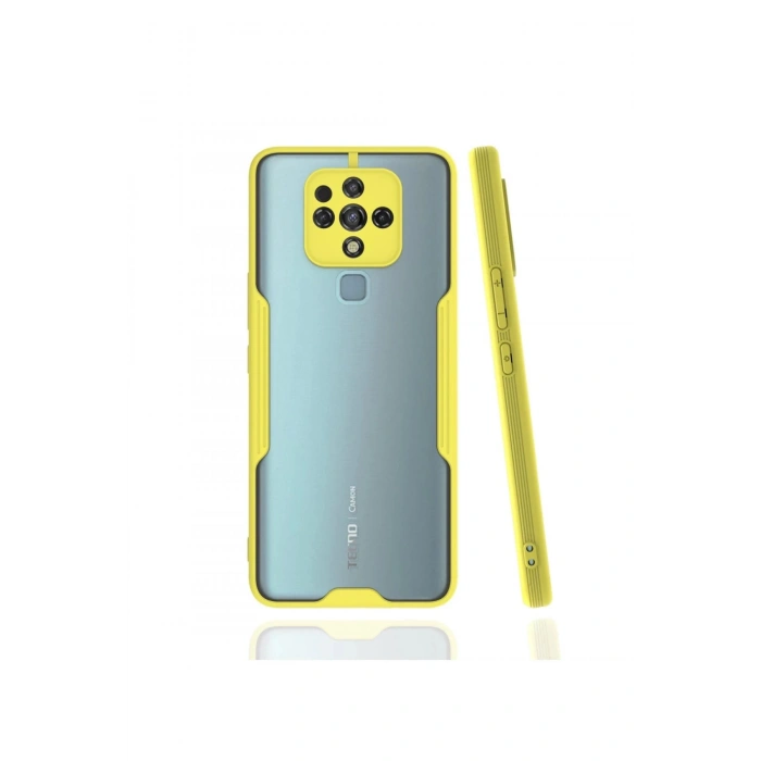 Tecno Camon 16 Kılıf Platin Silikon - Sarı
