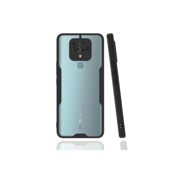 Tecno Camon 16 Kılıf Platin Silikon - Siyah