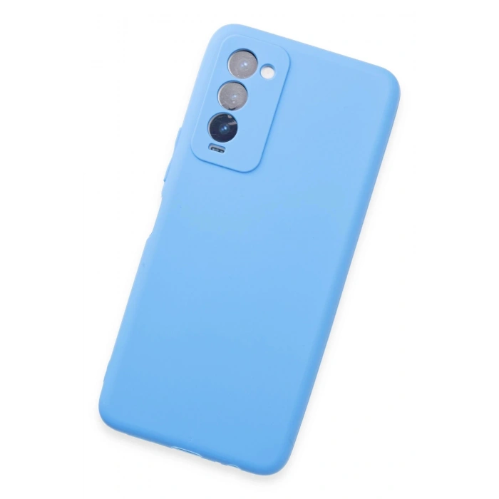 Tecno Camon 18 Kılıf First Silikon - Mavi